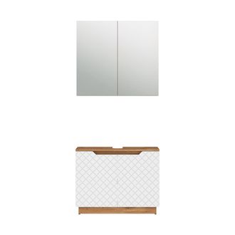 Vicco Conjunto De Muebles De Ba&ntilde;o Lotta, Blanco, 2 Piezas, Vicco