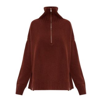 Max Mara Jersey de Cachemira Crasso - Knitwear - Mujer - Marr&oacute;n - XS