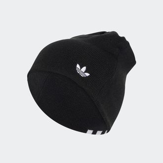 adidas Beanie ADIDAS ORIGINALS CUFFLESS B, schwarz, Obermaterial: 100% Polyacryl, M&uuml;tzen Beanie