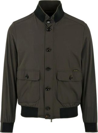 Moorer Bomber Jackets, male, Gray, Size: L Carlos-Kn Jacket