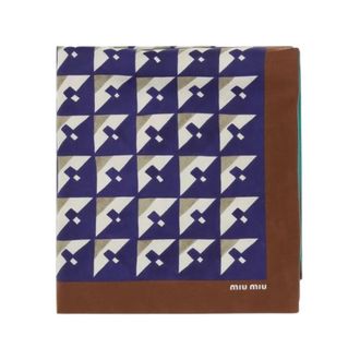 Miu Miu Pa&ntilde;uelo de seda con estampado geom&eacute;trico - Accessories - Mujer - Multicolor - ONE SIZE