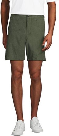 Lands End 7 Classic Fit Linen Blend Short in Pale Elm Tree at Nordstrom, Size 30 X 7