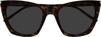 Saint Laurent Sunglasses Sl 214 Kate Thin 002 Havana/Grey Women