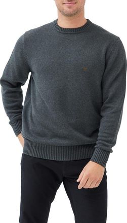 Rodd & Gunn Crewneck Cotton Sweater in Charcoal at Nordstrom, Size Xxx-Large