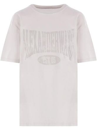 Alexander Wang T-shirt met logoprint - Wit