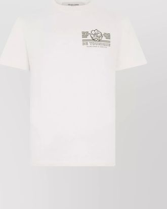 Golden Goose cotton logo print short sleeve crew neck t-shirt