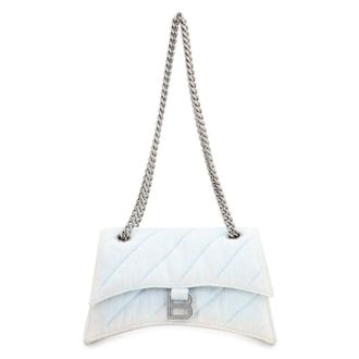 Balenciaga Denim Crush S Shoulder Bag