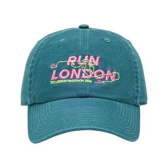 New Balance Unisex London Marathon Cotton 6 Panel in Green Nylon, size OSZ