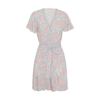 Americandreams Americandreams, Kleedjes, Dames, Veelkleurig, S, Bloemen Wikkeljurk met Ruffles