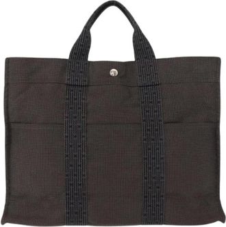 Herm&egrave;s Pre-owned Tote Bags, female, Gray, Size: ONE SIZE Pre-owned Fourre-tout Herline
