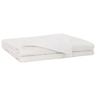vidaXL Coperta Ponderata Bianco 150 X 200 Cm 11 Kg 100% Cotone 205t Vidaxl