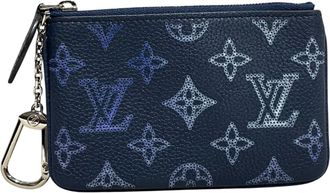 Louis Vuitton Navy Leather Pochette (Pre-Owned)