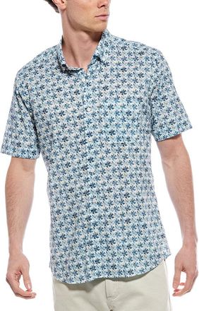 Scott Barber Voile Flower Print Shirt