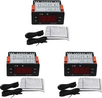 OEM Adecuado Para Dos Controladores De Temperatura Digitales Por Microordenador Etc-974 Con Funci&oacute;n De Alarma De Refrigeraci&oacute;n, 220 V, Sensor Ntc