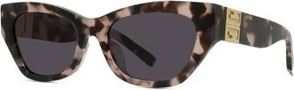 Givenchy 4G Gv 40008U 55A Zonnebril - unisex - Zonnebrillen - Bruin - 55 MM - Accessoires