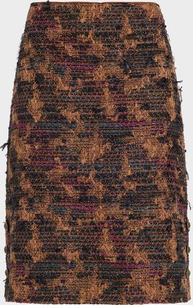 Kobi Halperin Olsen Tweed Knee-Length Skirt