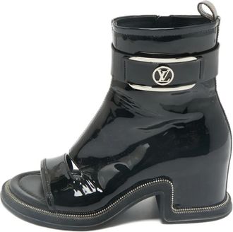 Louis Vuitton Stivaletti in pelle lucida - Nero