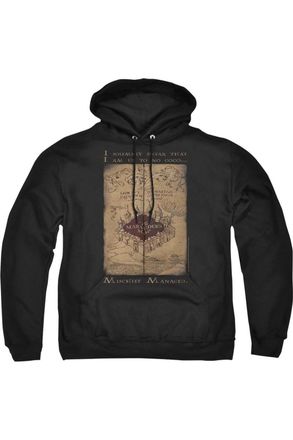 Gildan Harry Potter Marauders Map Words Adult Pull Over Hoodie / Hooded Sweatshirt