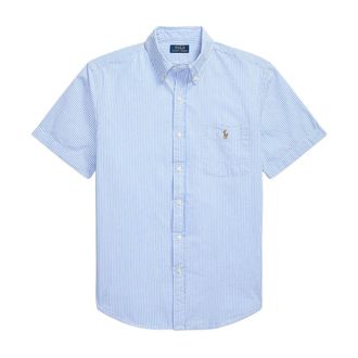 Ralph Lauren Overhemden, Heren, Blauw, S, Korte mouwen shirts