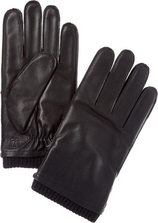 Bruno Magli Cashmere-Lined Leather Gloves