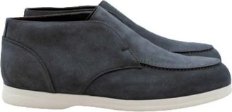 Doucal's Navy Suede Desert Boots - Heren - Enkellaarsjes - Blauw - 42 EU - Su&egrave;de - Schoenen