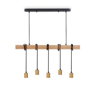 Paco Home Paco Home - L&aacute;mpara De Suspensi&oacute;n Colgante Sal&oacute;n Comedor Cocina Vintage E27 Lat&oacute;n, L&aacute;mpara Colgante 5xe27
