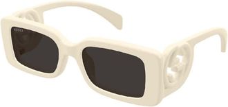 Gucci Grey Rectangular Ladies Sunglasses GG1325S 013 54