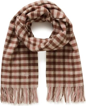 Part Two Sciarpa a Quadri Albicocca Candita - - Accessories - Donna - Multicolore - ONE SIZE