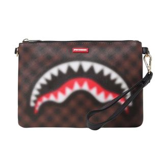 Sprayground Bags, male, Brown, Size: ONE SIZE Camo Shark Mouth Wallet