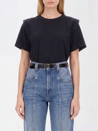 Isabel Marant T-shirt girocollo in cotone con spalle scese