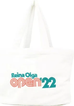 Reina Olga Tote Bags, female, White, Size: ONE SIZE Bag With Logo