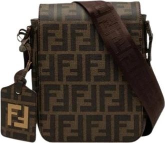 Fendi Pre-owned Vintage Schoudertas - Dames - Vintage Schoudertas - Bruin - ONE Size - Vintage