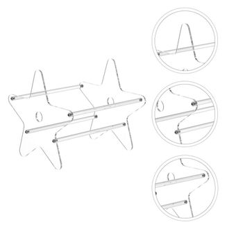 OEM Estuche De Almacenamiento Para Cd De Acr&iacute;lico Con Forma De Estrella De Frcolor, Estuche De Escritorio Transparente, Adecuado Para Uso Dom&eacute;stico Y De O