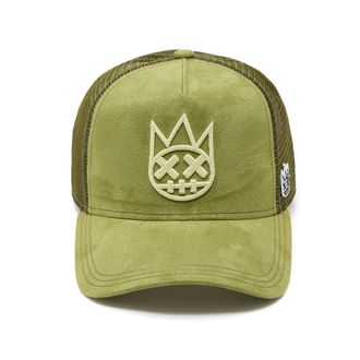 Cult of Individuality Logo Mesh Back Trucker Hat In Sphagnum