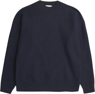 Norse Projects Gebreide Wollen Trui - Heren - Ronde hals truien - Blauw - XL - Wol - Truien & Vesten