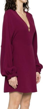 Fendi Womens Purple Silk Casual Dress