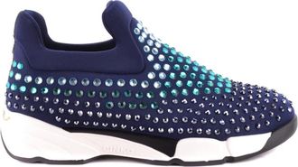 Pinko Tissue Fabric Sneakers - Dames - Sneakers - Blauw - 36 EU - Schoenen