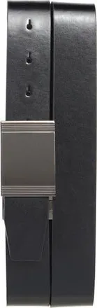 Steve Madden Plaque Reversible Leather Belt in Black/Brown at Nordstrom Rack, Size X-Large