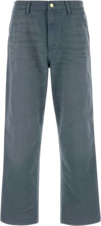 Carhartt Work in Progress Single Knee Pant - Heren - Wijde Broeken - Blauw - W30 - Katoen - Broeken