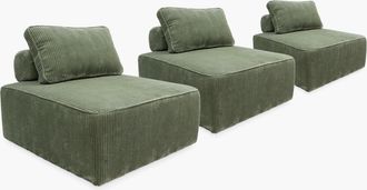 Sweeek Sof&aacute; Modular De Pana, 3 Plazas