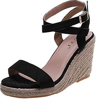 Sandales à Talon Bloc 10.5cm Pour Femme - Bout Rond, Sangle Cheville, Plateforme - Pour Fête Et Mariage