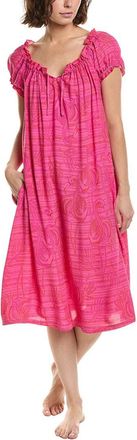 Hue Hue Shirred Lounge Midi Sleepshirt