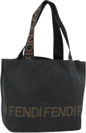 Fendi Pre-owned Vintage Tote Bag - Dames - Vintage Shopper - Zwart - ONE Size - Leer - Vintage