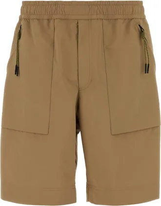 Moncler Beige Polyester Bermuda Shorts