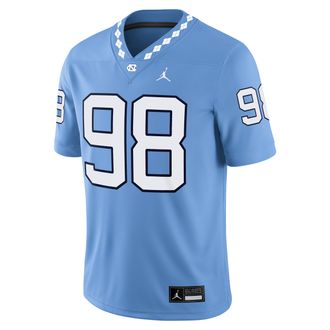 Nike Jordan Mens Lawrence Taylor North Carolina Mens Jordan Brand Dri-FIT College Game Jersey in Blue | JC2F08B2JNE-0M0