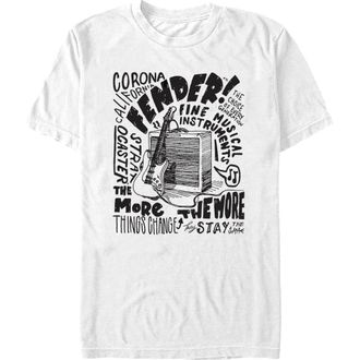 Fender Mens Fender Sketch Poster Graphic T-Shirt in White at Nordstrom, Size Xxx-Large