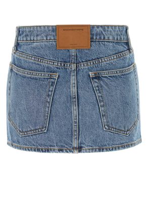 Alexander Wang 4dc4245476 473 Vintagemediumindigo Exterior: Cotton Gonne Skirt