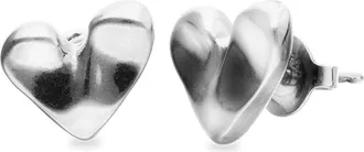UNOde50 Sterling Silver Plated Heart Earrings at Nordstrom