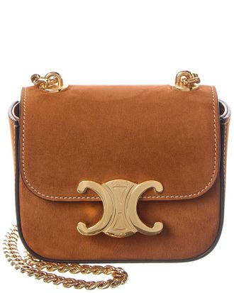Celine Celine Chain Claude Mini Suede Crossbody