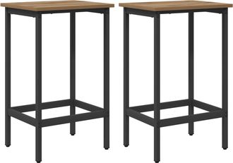 vidaXL Taburete De Bar 2 Uds. Roble Artisan 40 X 32 X 64 Cm Vidaxl
